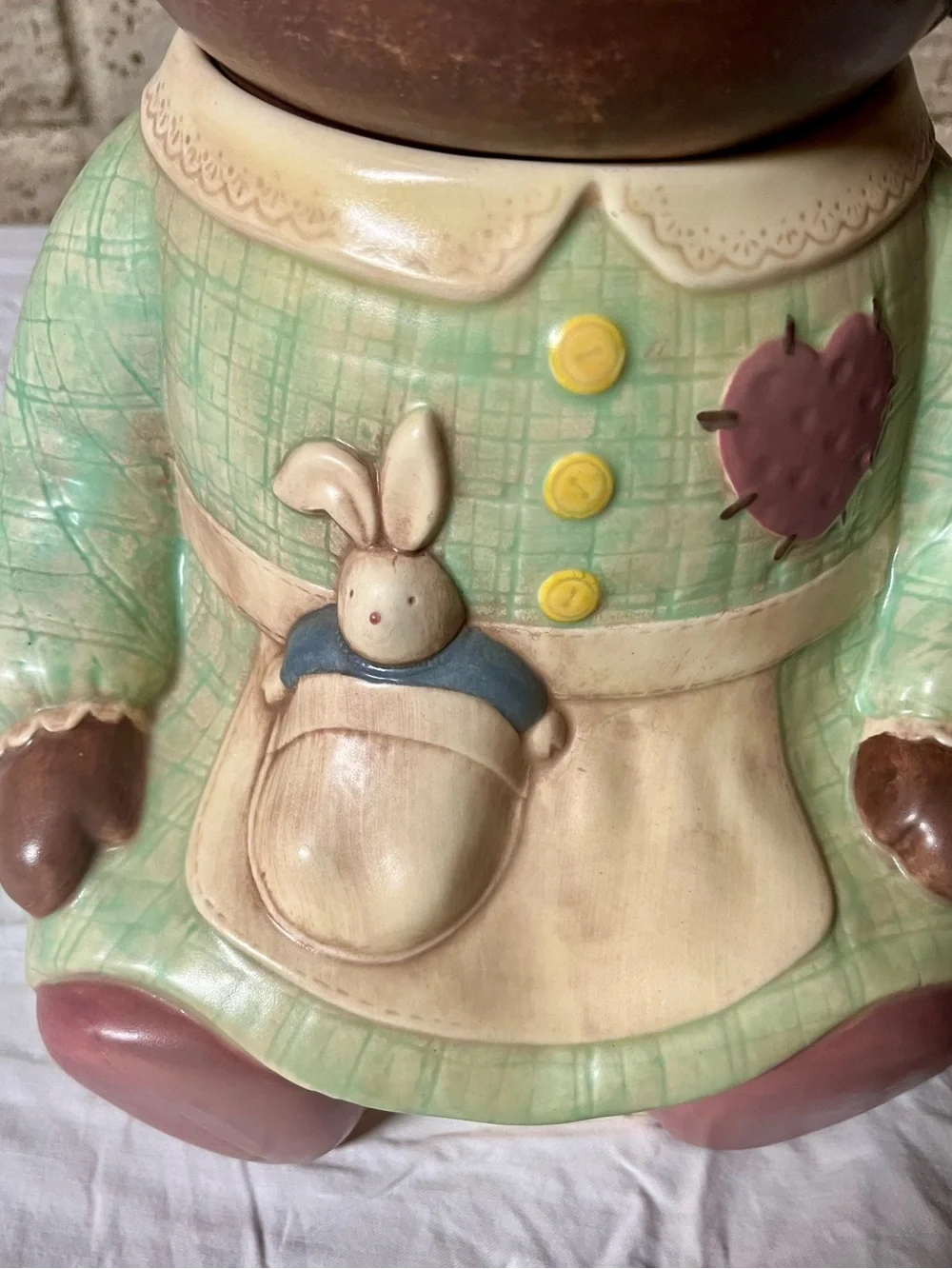 Vintage Treasure Craft Spice Rag Doll Ceramic Cookie Jar Kitchen Decor 14